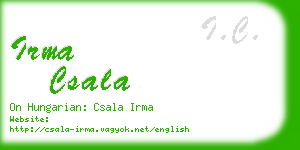 irma csala business card